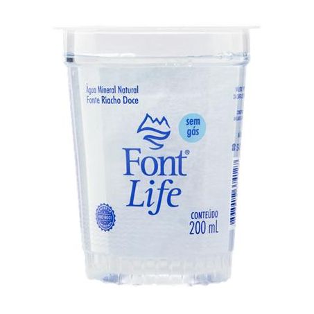 Água Mineral Font Life Sem Gás Copo 200ml 
 