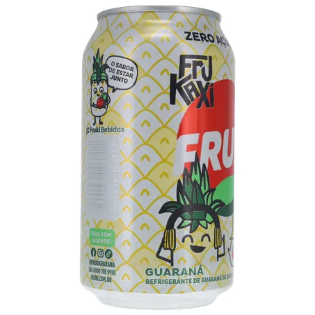 BEBIDA FRUKI GUARANÁ ABACAXI ZERO AÇÚCAR LATA 350ML 360-30