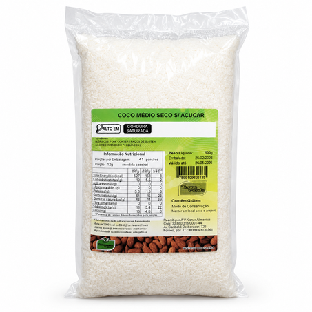 COCO RALADO MEDIO 500G