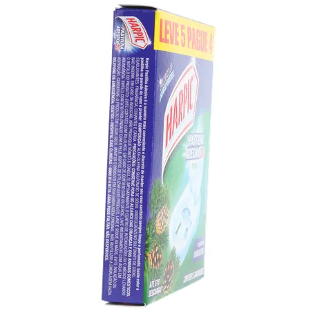 Pastilha adesiva harpic pinho com 5 360-29