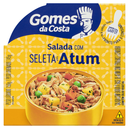 Salada atum c/ervilha gomes costa 150g