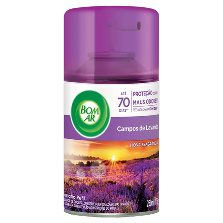 Purificador de Ar Freshmatic Bom Ar 250ml - Lavanda - Refil