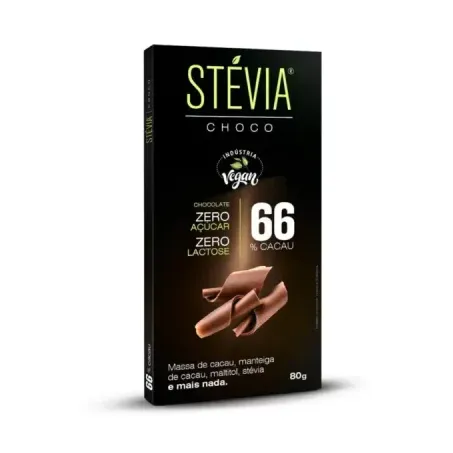 STEVIACHOCO 66% 80G