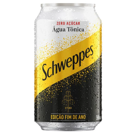 ÁGUA TÔNICA SCHWEPPES GOLD ZERO AÇÚCAR 350ML