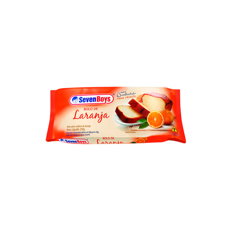 Bolo Seven Boys Laranja 250G