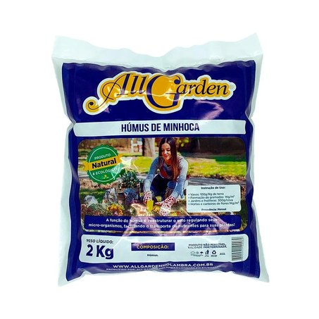 Húmus de Minhoca All Garden 2Kg