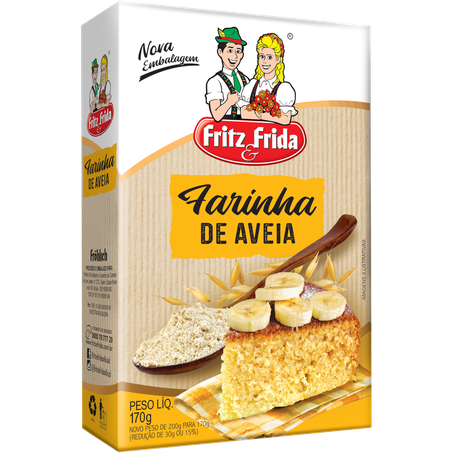Farinha aveia fritz & frida 170g