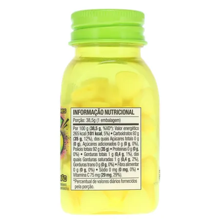 Pastilha Mentos Kiss Suor Limão Ácido Frasco com 55un - 38.5gr 360-11