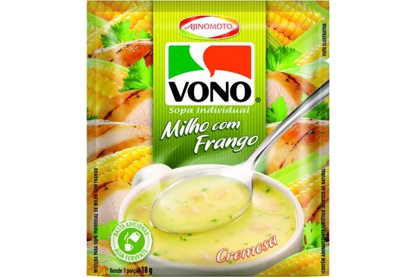 Sopa Ajinomoto Vono Milho Com Frango Sachê 18g | Supermercado Boza
