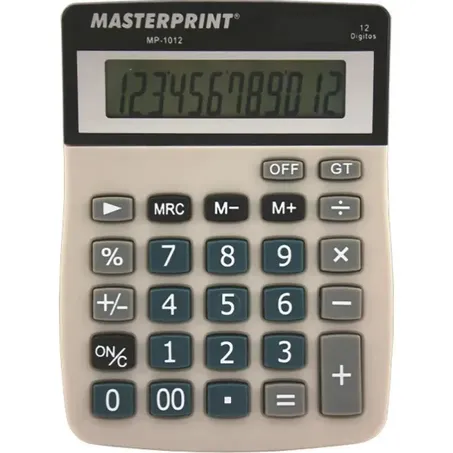 CALCULADORA DE MESA 12 DÍGITOS MP-1012 MASTERPRINT