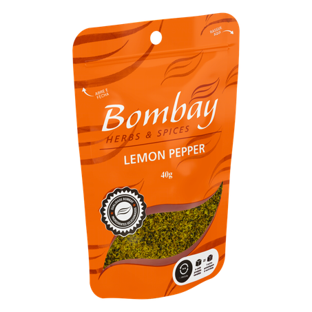 Tempero Lemon Pepper Bombay Herbs & Spices Pouch 40g 360-3
