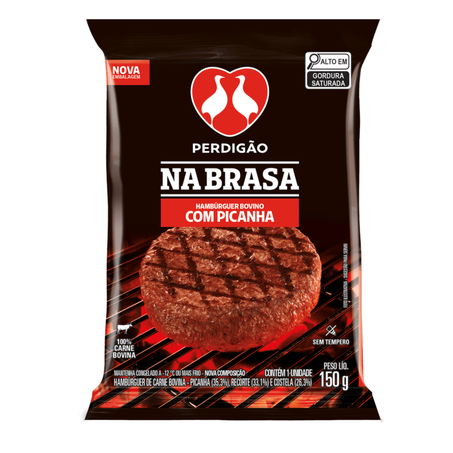 HAMBURGUER PERDIGAO 150G PICANHA