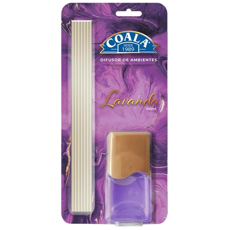 DIFUSOR AROMAS COALA LAVANDA 100ML C/VARETAS