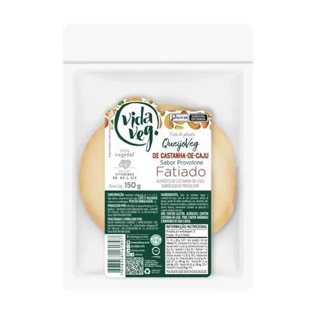 QUEIJO CAST CAJU PROVOLONE FATIADO 150G - VIDAVEG