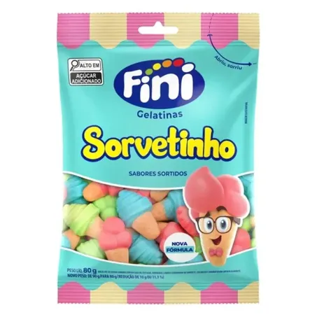 Bala Fini Ice Cream Embalagem 90G
