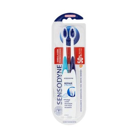 Escova Dental Extramacia Repair & Protect Sensodyne 2 Unidades Grátis 50% Desconto Na 2ª Unidade