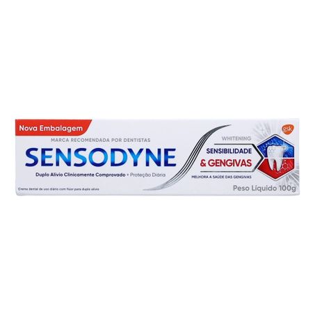 Creme Dental Sensodyne Whitening Sensibilidade E Gengivas 100g 360-0