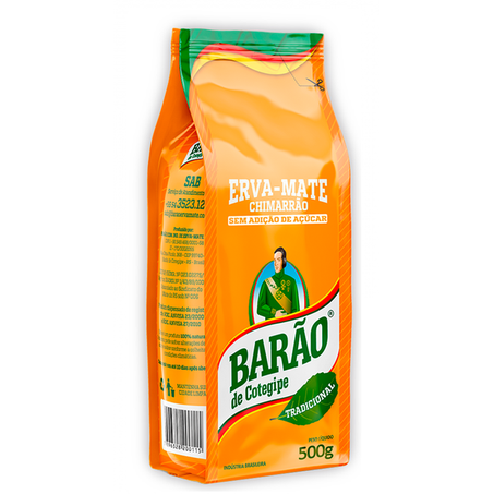ERVA MATE BARÃO TRADICIONAL LAMINADA 500G