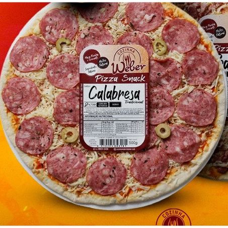 Pizza weber snack calabresa tradicional 500g