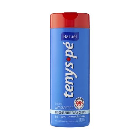 Talco antisséptico para pés tenys pé 100g original