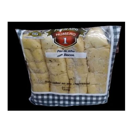 Pao de alho numero 1 310g. c/bacon