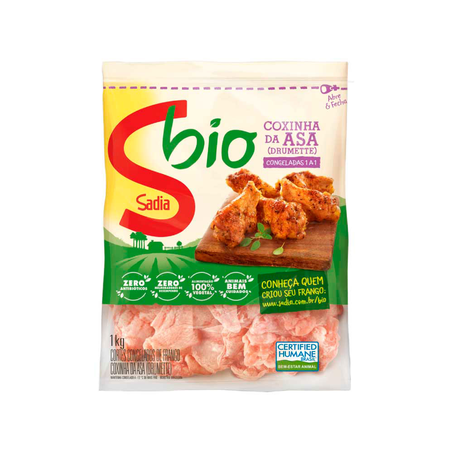Coxinha da Asa Frango Sadia Bio 1Kg