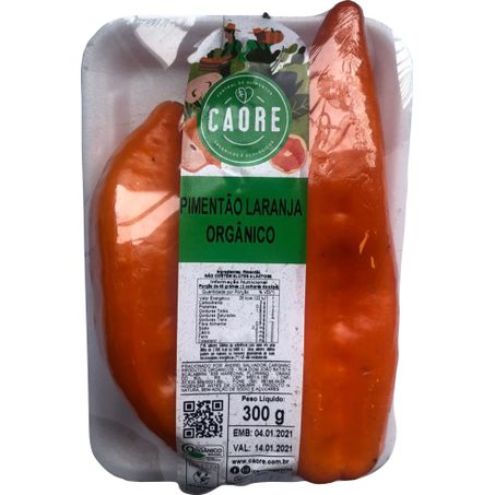 Pimentão caore 300gr laranja orgânico