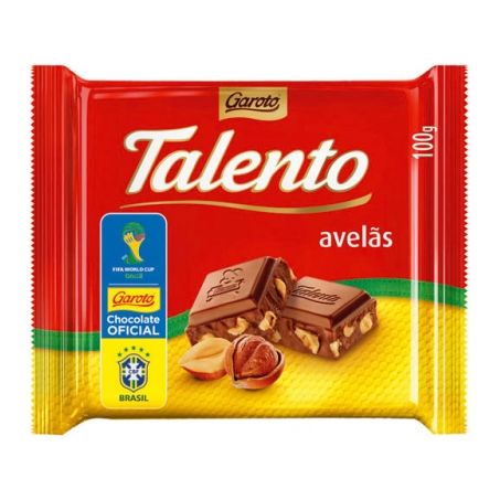 Chocolate garoto talento avela 90g