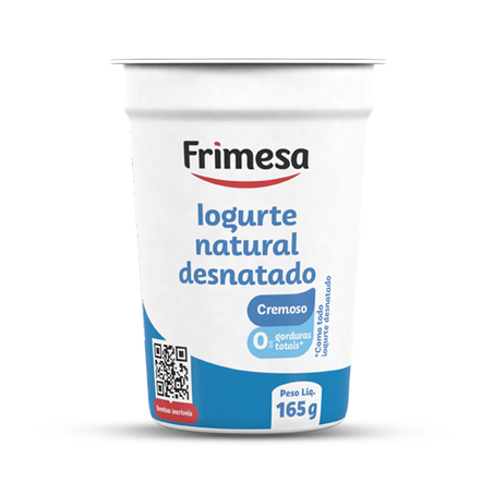 Iogurte frimesa natural desnatado 165gr
