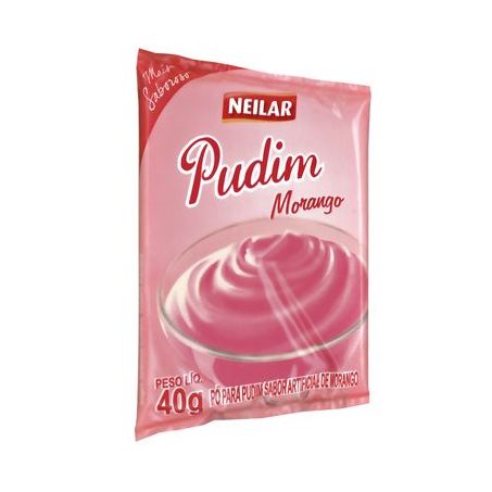 PUDIM NEILAR 40G SACHET MORANGO 