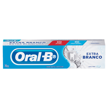 Creme Dental Oral-b Cool Mint Extra Branco Caixa 70gr