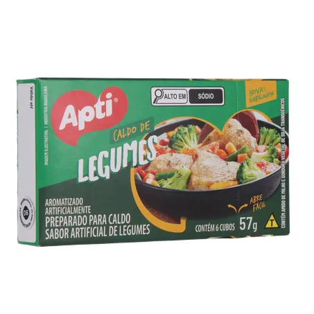 CALDO DE LEGUMES EM CUBO APTI 57G 360-33
