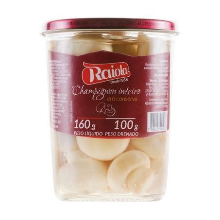 Champignon Raiola Inteiro Vidro 100G