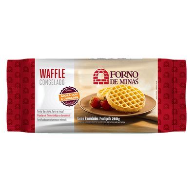 Waffle tradicional assado forno minas 280g