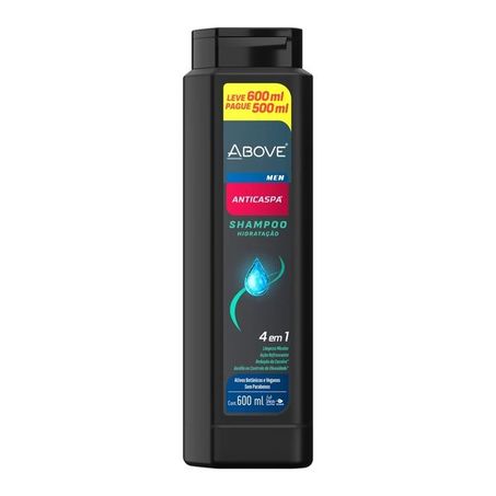 SHAMPOO ABOVE MEN ANTICASPA LEVE 600ML PAGUE 500ML