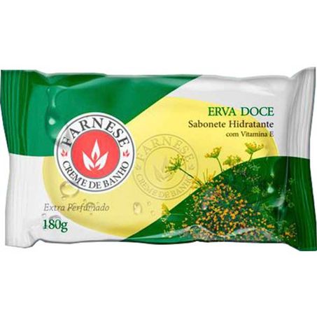 Sabonete Farnese Em Barra Erva Doce 180g 
 
