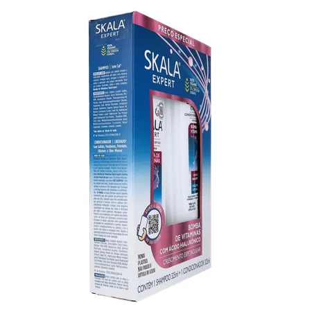 Kit Shampoo + Condicionador 325ml Cada Skala Bomba de Vitaminas Caixa com 2un - 650ml 360-30