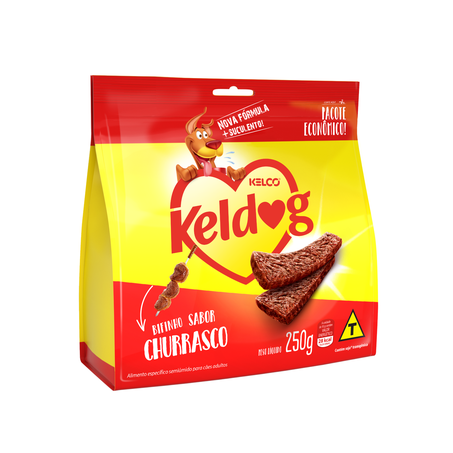 Raçao Kel Dog Bifinhos 250g Churrasco
