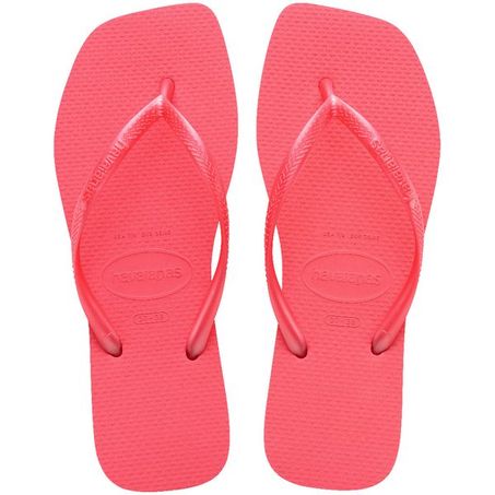 SANDÁLIAS HAVAIANAS SLIM SQUARE FC CORAL TROPICAL 39/40