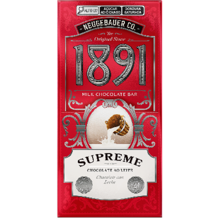 Chocolate barra neugebauer 90g 1891 supreme ao leite