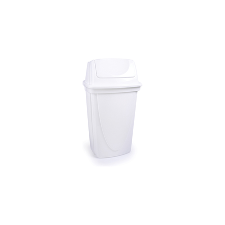 Lixeira Basculante Plasutil Branca 7,2L