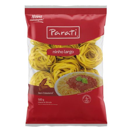 Macarrão de sêmola ninho largo parati