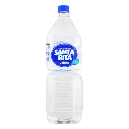 Água mineral natural sem gás santa rita garrafa 2l