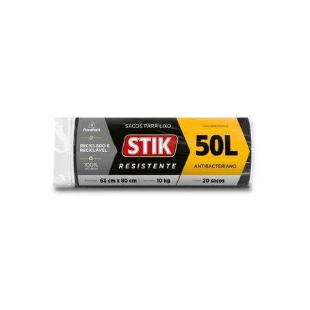 SACO LIXO STIK C/20 50L