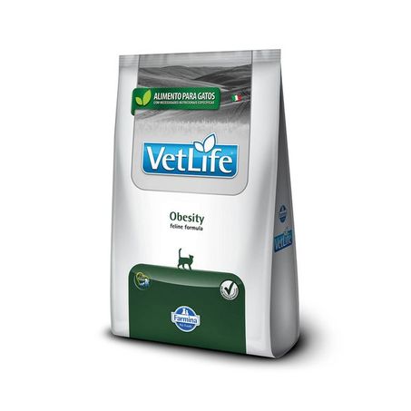Ração Vet Life Natural Obesity para Gatos Adultos 400Gr