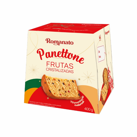 PANETONE ROMANATO FRUTAS CRISTAL 400G