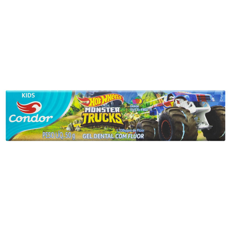 Gel Dental Condor 50g - Bambinos 2 - Tutti Frutti - Com Flúor