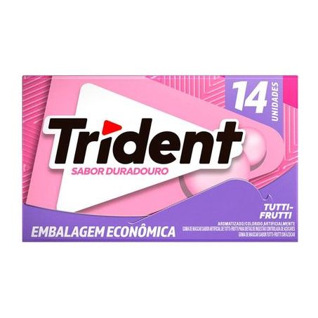 CHICLE TRIDENT 14S  TUTTI FRUTTI 16,5G