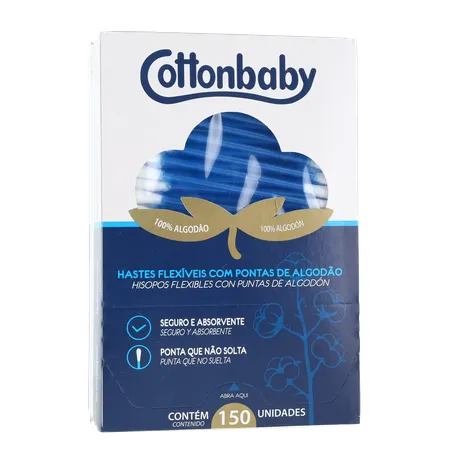 HASTE FLEXÍVEL COTTONBABY CX 150UN 360-35