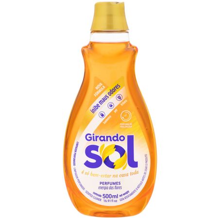 Limpador girando sol perfumado energia das flores 500ml